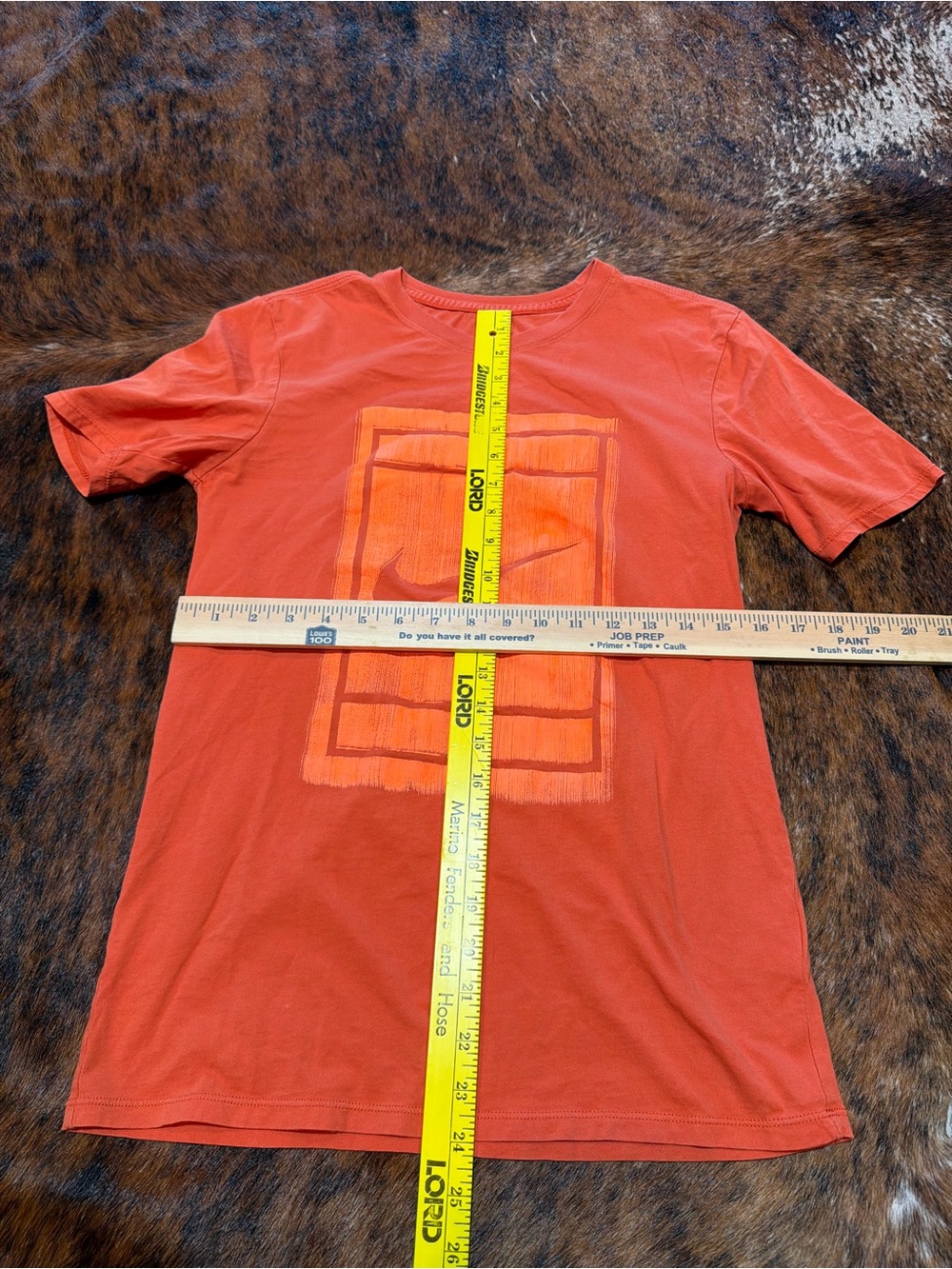 Nike NikeCourt Men's Tennis T-Shirt Size Small Orange Dri-fit - Picture 3 of 6